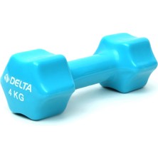 Delta 4 Kg x 1 Adet Deluxe Pvc Kaplama Turkuaz Demir Dambıl