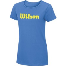 Wilson Script Cotton Tee Kadın T-Shirt Regatta (XS) (WRA75820X)