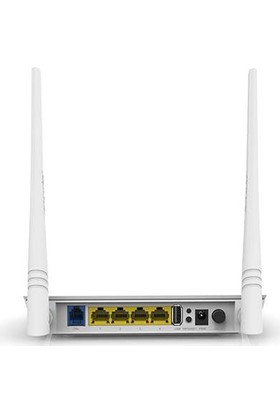 Tenda D301v2 4Port WiFi-N 300Mbps ADSL2+ Modem+USB