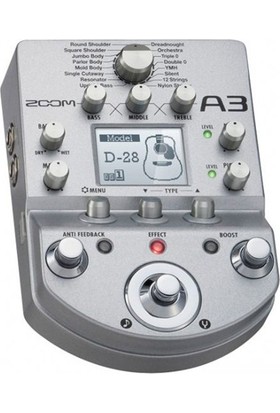 Zoom A3 Akustik Gitar Prosesör