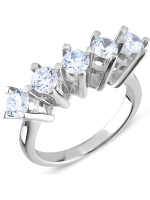 Carat Laboratories 1,25 Carat Beş Taş Yüzük