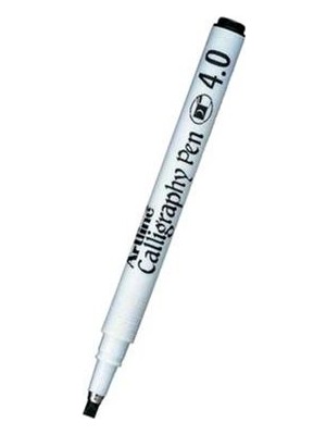 Artline 244 Calligraphy Pen 4.0mm Siyah Renkli Kalem Sanatçılar İçin İdeal