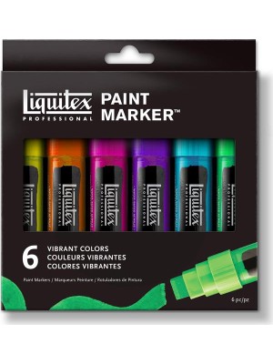 Liquitex Marker Set, Canlı Renkler 6X15Mm