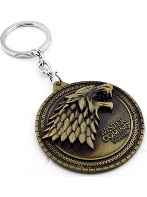 Solfera Game Of Thrones Stark Hanesi Bronz Metal Anahtarlık KC644