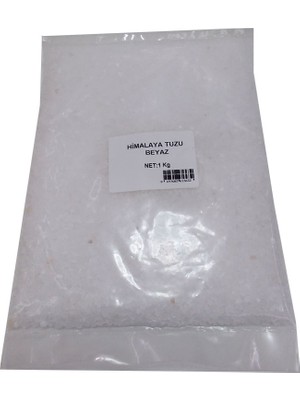 LokmanAVM Himalaya Kristal Çakıl Tuz 1KG Beyaz Renkli Doğal Tuz Sofralarınız İçin