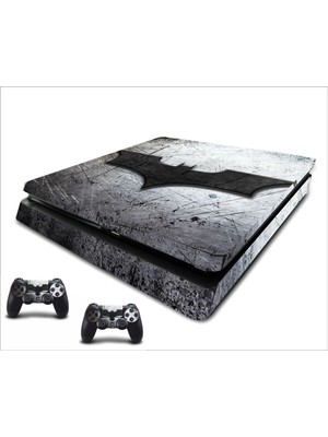 StickerMarket PS4 Slim Batman Sticker Seti Playstation 4 İçin Özel Tasarım Materyal
