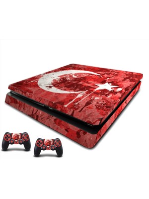 StickerMarket PS4 Slim Bayrak 2 Sticker Seti