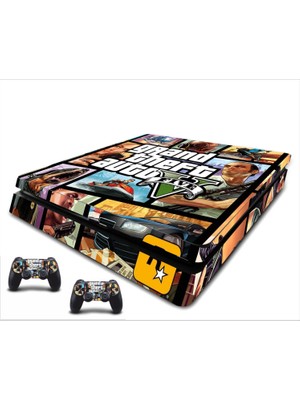 Stickermarket PS4 Slim GTA Sticker Seti