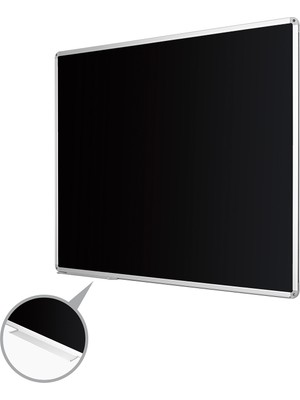 Penguen 120 cm  x 280 cm  Alüminyum Çerçeve Duvara Monte Kara Tahta (Tebeşir Tahtası)