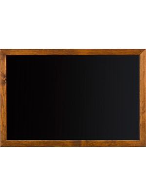 Penguen 120 cm  x 140 cm  Doğal Ahşap Çerçeve Duvara Monte Kara Tahta (Tebeşir Tahtası)