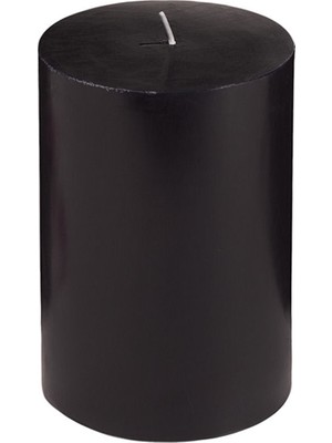 Mumvemum 10X15 Siyah Silindir Mum