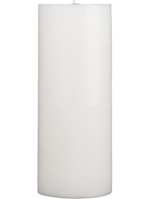 Mumvemum 10X25 Beyaz Silindir Mum