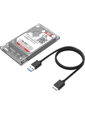 Orico USB 3.0 to SATA 2.5’’ Şeffaf (Transparan) Harici Harddisk Kutusu  2139U3-PRO-CR