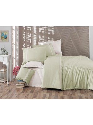 Nirvanav3 Çift Kisilik Butik Seri Ranforce Nevresim Takımı Yeşil
