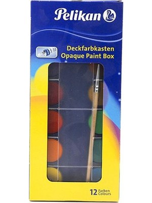 Pelikan F 355 P-12 12 Renkli Suluboya Boyalar 12 Parça Ölçülerle Yaratıcı Kullanım İçin