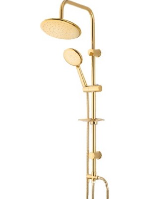 Venezia Gold Yağmur Duş Seti Altın