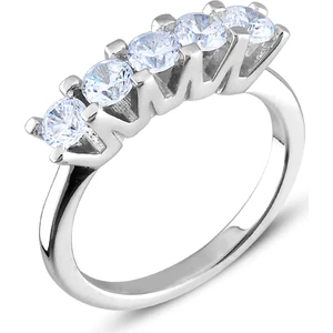 Carat Laboratories 0,75 Carat Beş Taş Yüzük