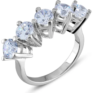 Carat Laboratories 2,5  Carat Beş Taş Yüzük