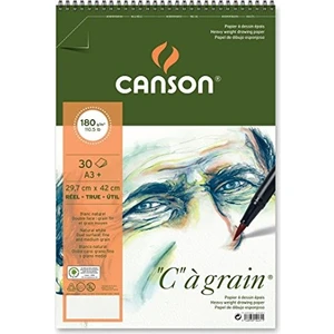 "C" À Grain Spiralli Çizim Defteri 180Gr - A3