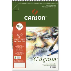 "C" À Grain Spiralli Çizim Defteri 224Gr - A3