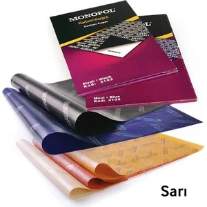 A4 Karbon Kağıdı 5'Li - Sarı