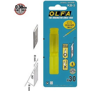 Kb-3 İnce Uçlu Kretuar Yedek Bıçağı 30'Lu Paket (Ak-3 İçin)