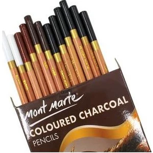Mont Marte Renkli Kömür Kalem Seti 12'Li