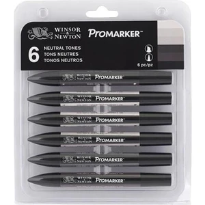 W&N Promarker Neutral Tones 6 Lı 0290024