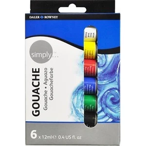 Daler Rowney Simply Guaj Boya Seti 6X12Ml