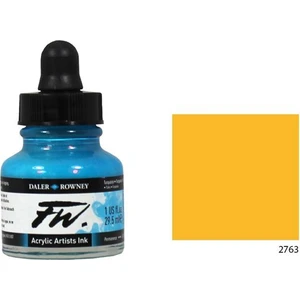 Daler Rowney Fw Ink Likit Akrilik 29.5Ml - Flame Orange 2763