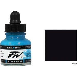 Daler Rowney Fw Ink Likit Akrilik 29.5Ml - Black (India) 2756