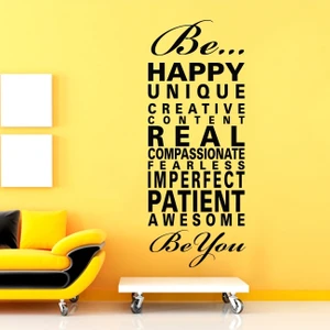Be Happy Duvar Sticker
