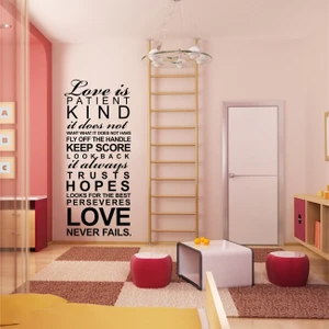 Love is Patient  Duvar Sticker