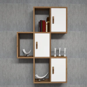 Variant Flora Kitaplık Ceviz - Beyaz