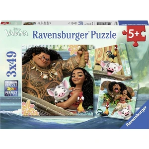 3x49 Parça Moana Puzzle (080045)
