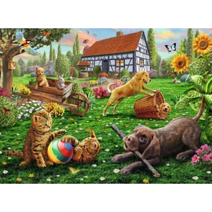 200 Parça XXL Puzzle (Bahçede)