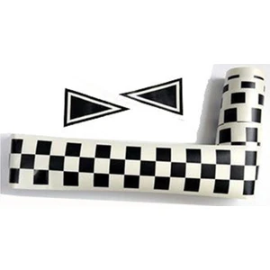 Ozy Damalı Bayrak Siyah Araba Oto Sticker ( 6,5Cm * 225Cm )