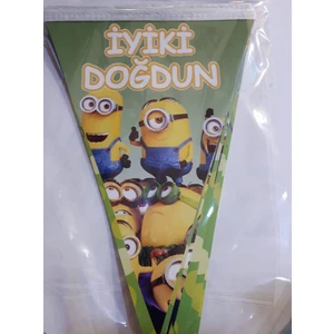 Sihirli Parti Minion Rush Bayrak Flama