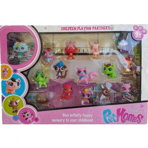 Kkd 15'li Peri Oyuncak Miniş Ailesi Pet Homes Kedili