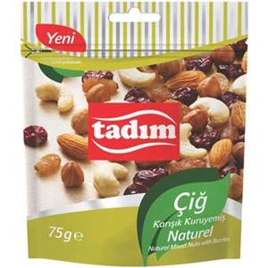 Çiğ Karışık Kuruyemiş Naturel 75 Gr