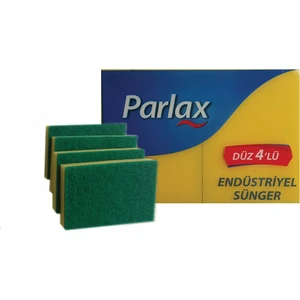 Parlax Endüstriyel Sünger Düz 4'lü