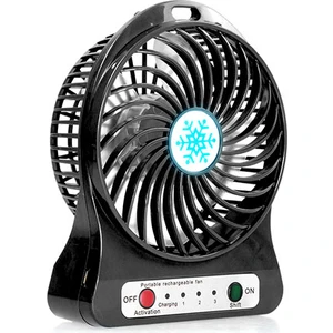 EFN-605 Masaüstü Şarj Edilebilir Siyah 800mAh Usb Fan