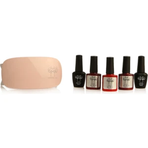 Alya Simin Shellac Rouge Kırmızı Kalıcı Oje Seti Uv Lambalı