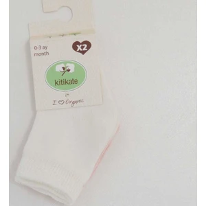 Kiti Kate 95675 2'li Organik Bebek Çorabı