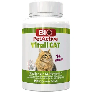Bio Pet Active PetActive Vitalicat Kedi Multivitamin 150 Tablet