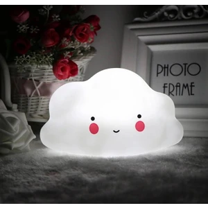Bebek Çocuk Odası Beyaz Gülümseyen Bulut Led Gece Lambası