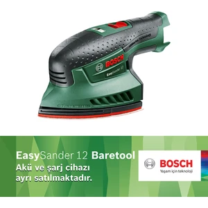 EasySander 12 Akülü Çok Amaçlı Zımpara Baretool (Akü ve Şarj Cihazı Dahil Değildir)