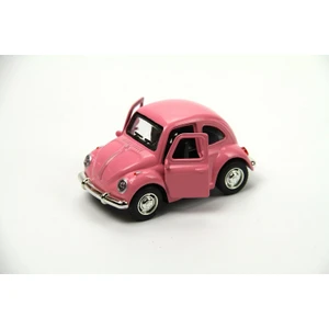 1967 Volkswagen Klasik Beetle Metal Çek Bırak Model Araba Pembe 9 Cm Tevulimma031