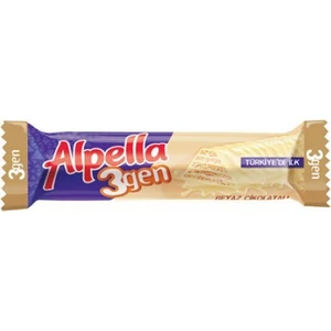 Alpella Üçgen Beyaz Gofret 24 Adet