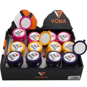 Zil Aynalı I Love My Bike Pembe